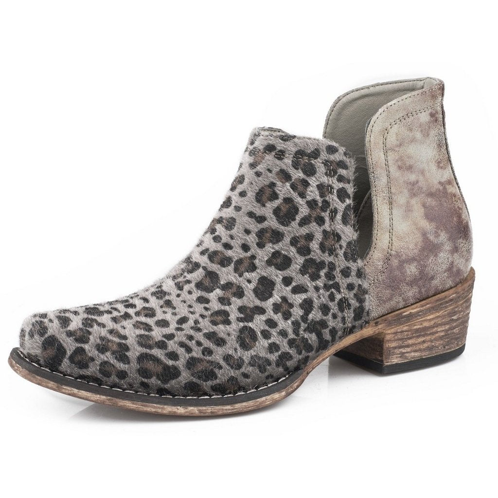 Roper Western Boots Womens Ava Leopard Gray 09-021-1567-1283 GY Image 1