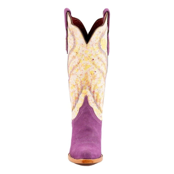 Ferrini Western Boots Womens Candy Leather Snip Toe Purple 83661-48 Image 3