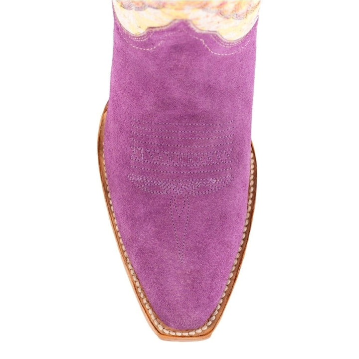 Ferrini Western Boots Womens Candy Leather Snip Toe Purple 83661-48 Image 4