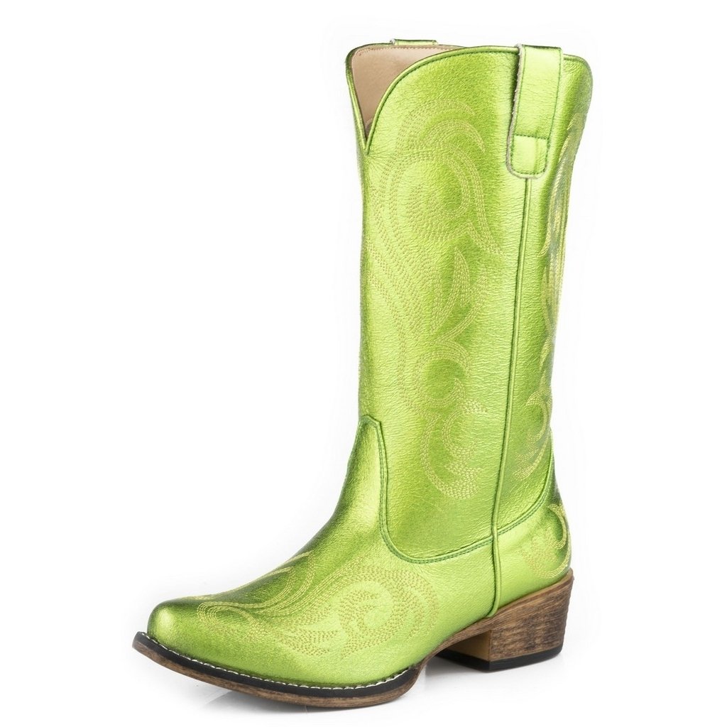 Roper Western Boots Womens Riley Metallic Snip Toe 09-021-1566-3246 GR Image 1