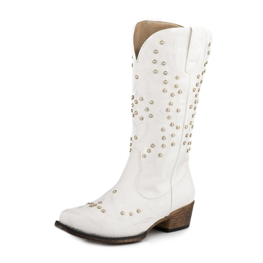 Roper Western Boots Womens Riley Pearl White 09-021-1566-3256 WH Image 1