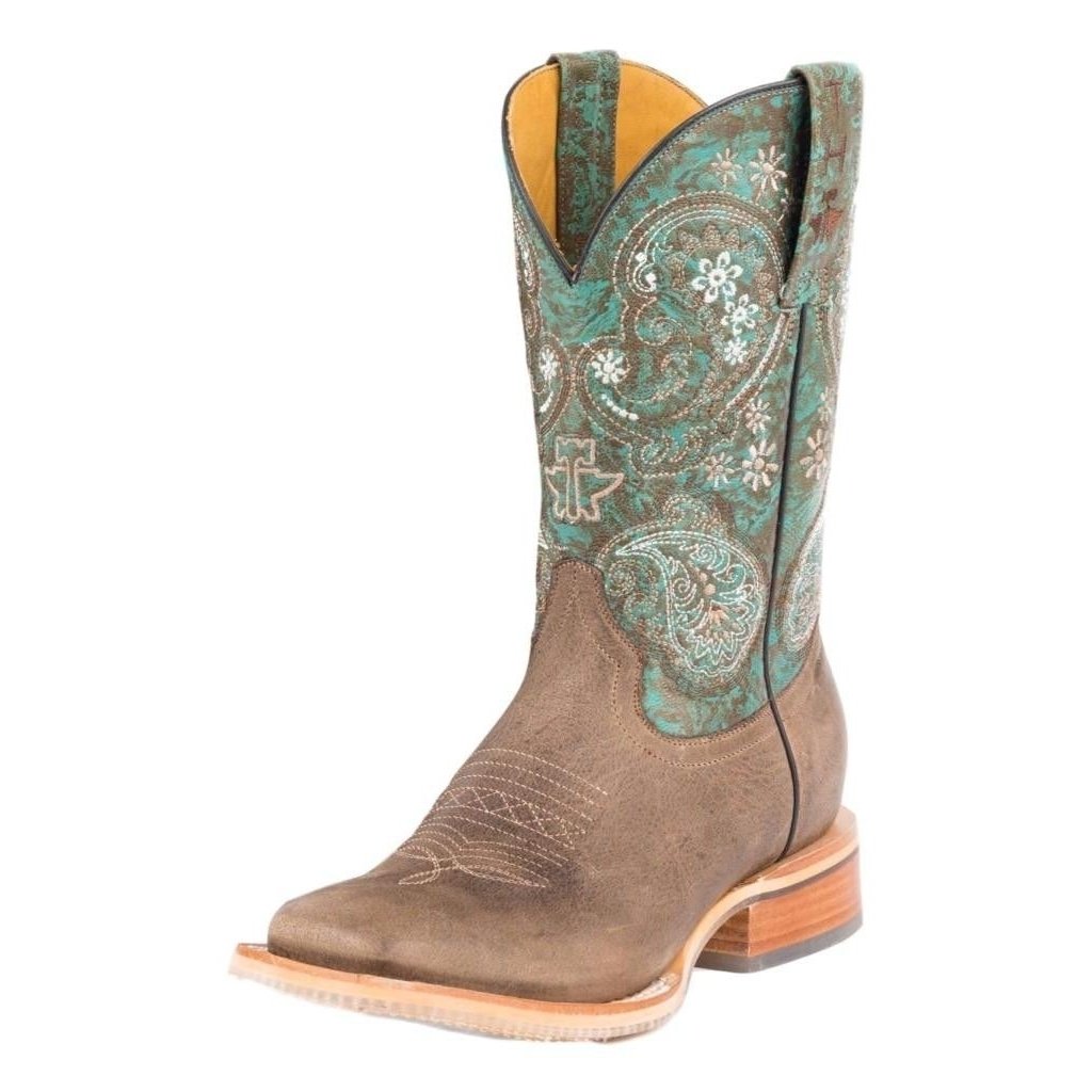 Tin Haul Western Boots Women Ban-Dan-Uh Brown 14-021-0007-1328 BR Image 1