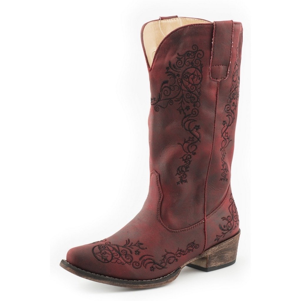 Roper Western Boots Womens Judith 12" Shaft Red 09-021-1566-1001 RE Image 1