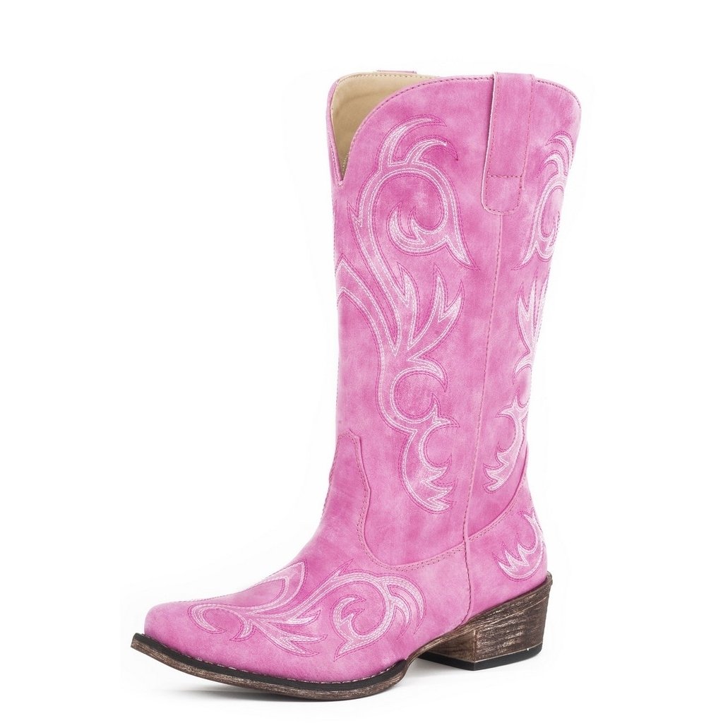 Roper Western Boots Womens Riley 12" Pink 09-021-1566-2422 PI Image 1