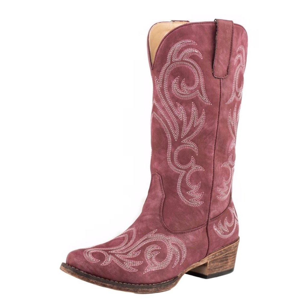 Roper Western Boots Womens Riley Narrow Faux Red 09-021-1566-2026 RE Image 1