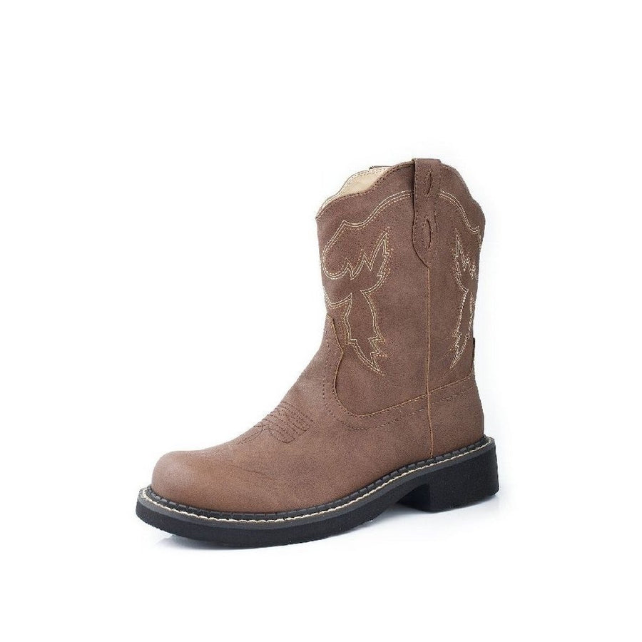 Roper Western Boots Womens 8 Inch Stitching Brown 09-021-1532-0818 BR Image 1