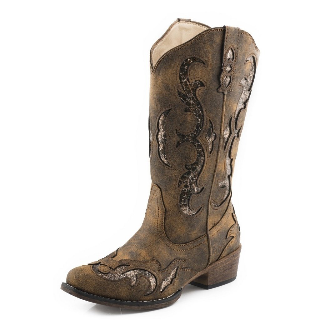 Roper Western Boots Women Riley Flextra Wide Brown 09-021-1566-3022 BR Image 1