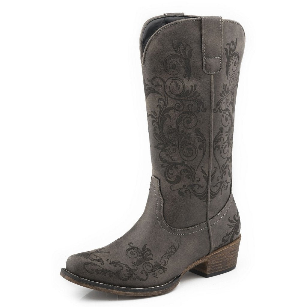 Roper Western Boots Womens Vintage Laser Design 09-021-1566-3025 BL Image 1