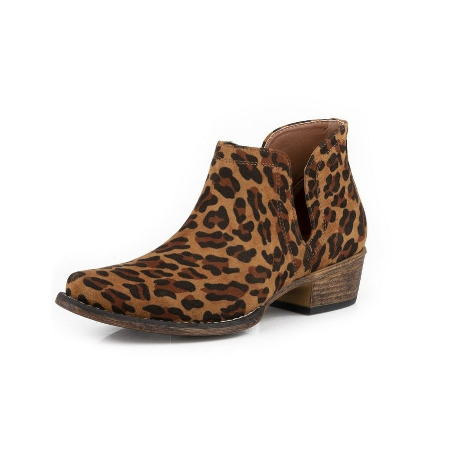 Roper Fashion Boots Womens Ava Leopard Tan 09-021-1567-3269 TA Image 1