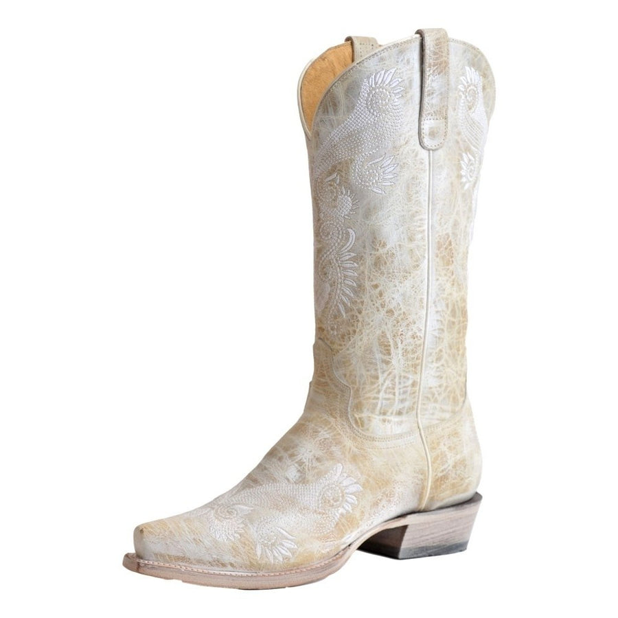 Roper Fashion Boots Women Embroidery White 09-021-7619-8408 WH Image 1