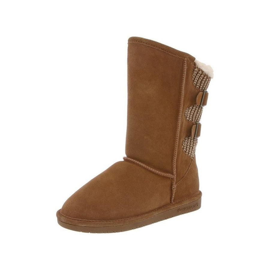 Bearpaw Casual Boots Womens Boshie Wide 10" Suede TPR Sole 1670W Image 1