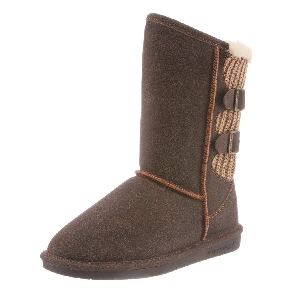 Bearpaw Casual Boots Womens Boshie Wide 10" Suede TPR Sole 1670W Image 4