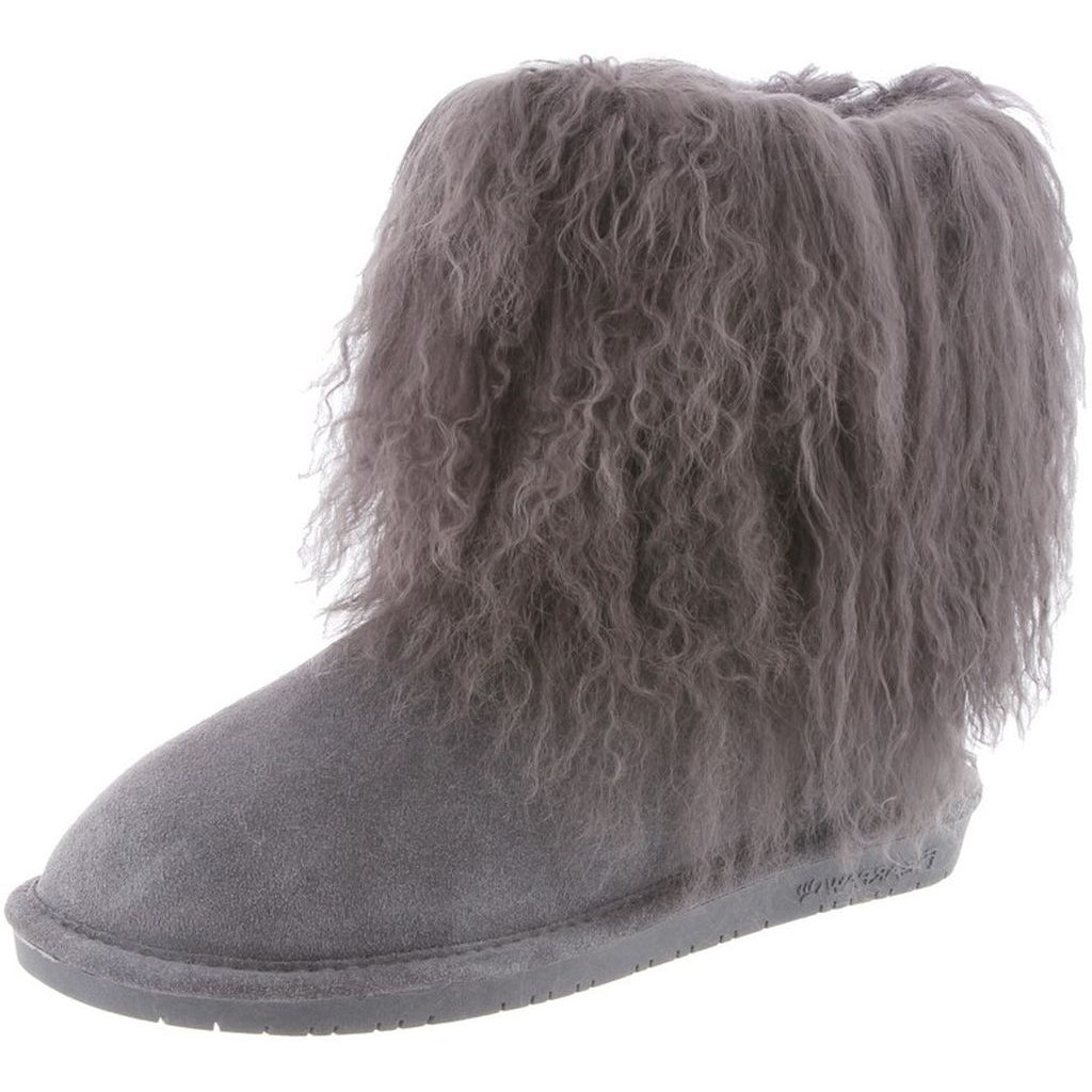 Bearpaw Casual Boots Women Boo TPR Rubber Sole Curly Lamb Wool 1854W Image 1