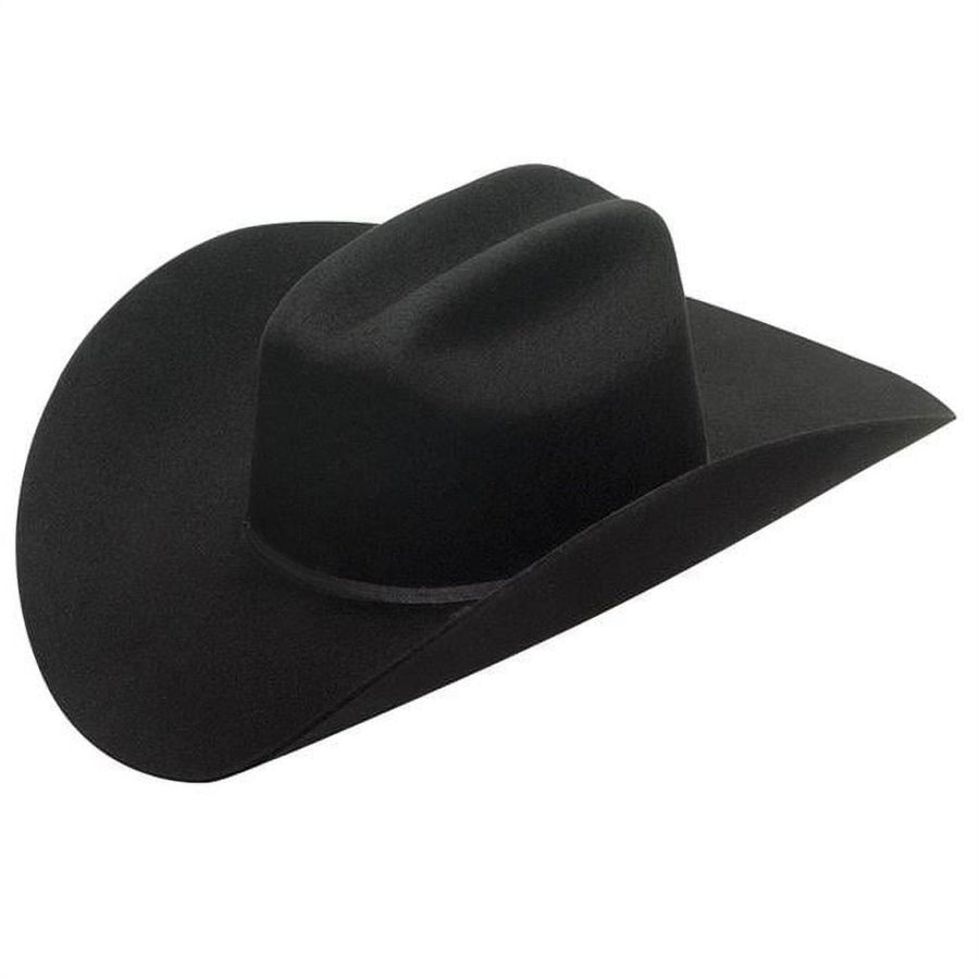 Twister Western Cowboy Hat Wool Ft Worth 6 3/4 Black T7525201 Image 1