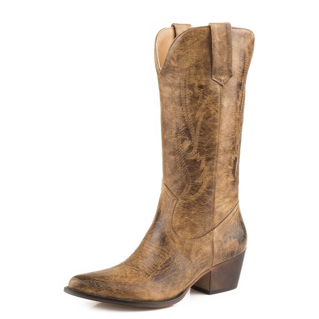 Roper Fashion Boots Womens Nettie Pull On Tan 09-021-1556-1070 TA Image 1