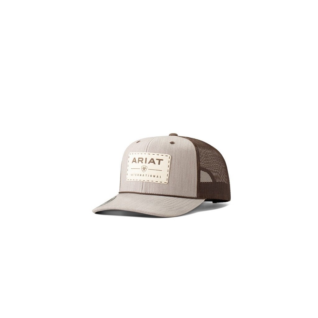 Ariat Western Hat Baseball Cap Suede Logo Patch Tan A300082908 Image 1