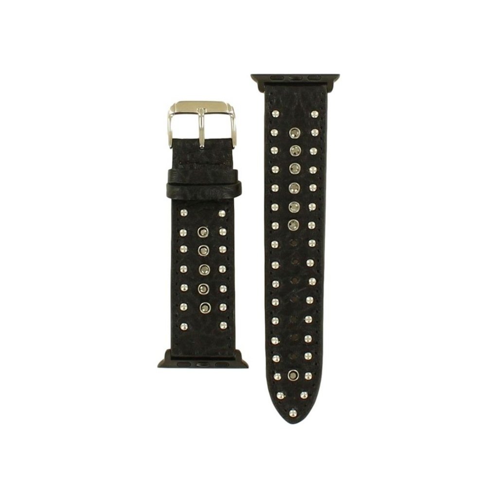 Nocona Western Watch Band Studs Stones Buckle Leather N3100301 Image 1