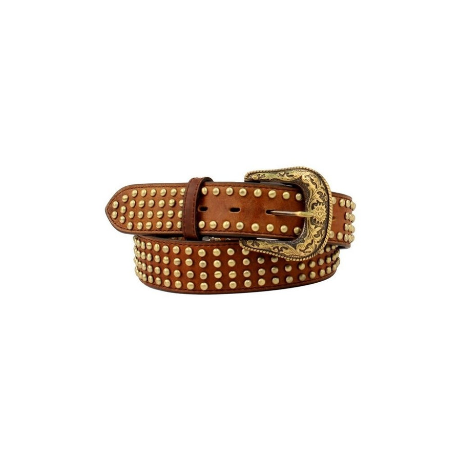 Ariat Western Belt Womens Gold Stud Removable Buckle A1570002 Image 1