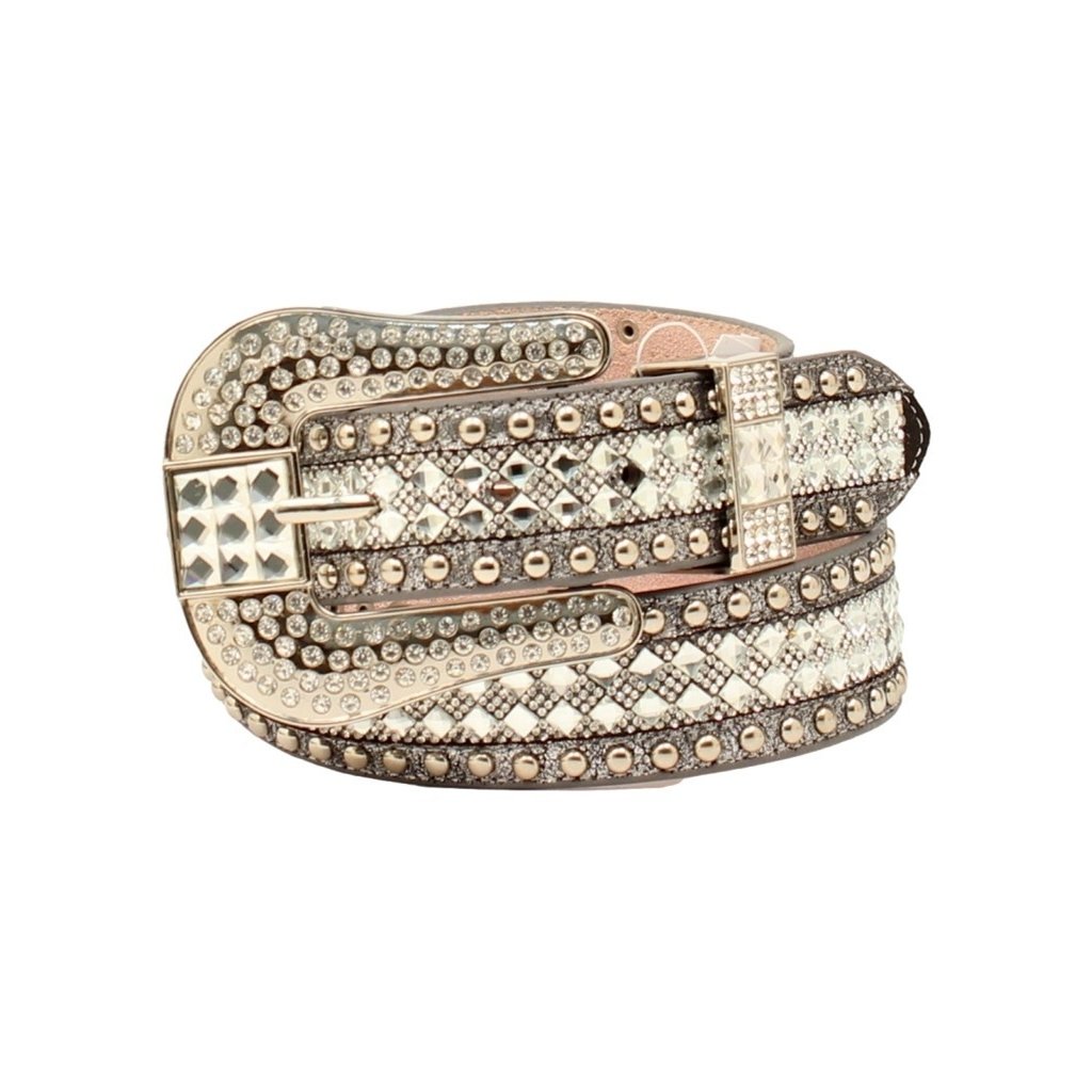 Nocona Western Belt Womens Studded Bling Crystals Inlay N320004036 Image 1