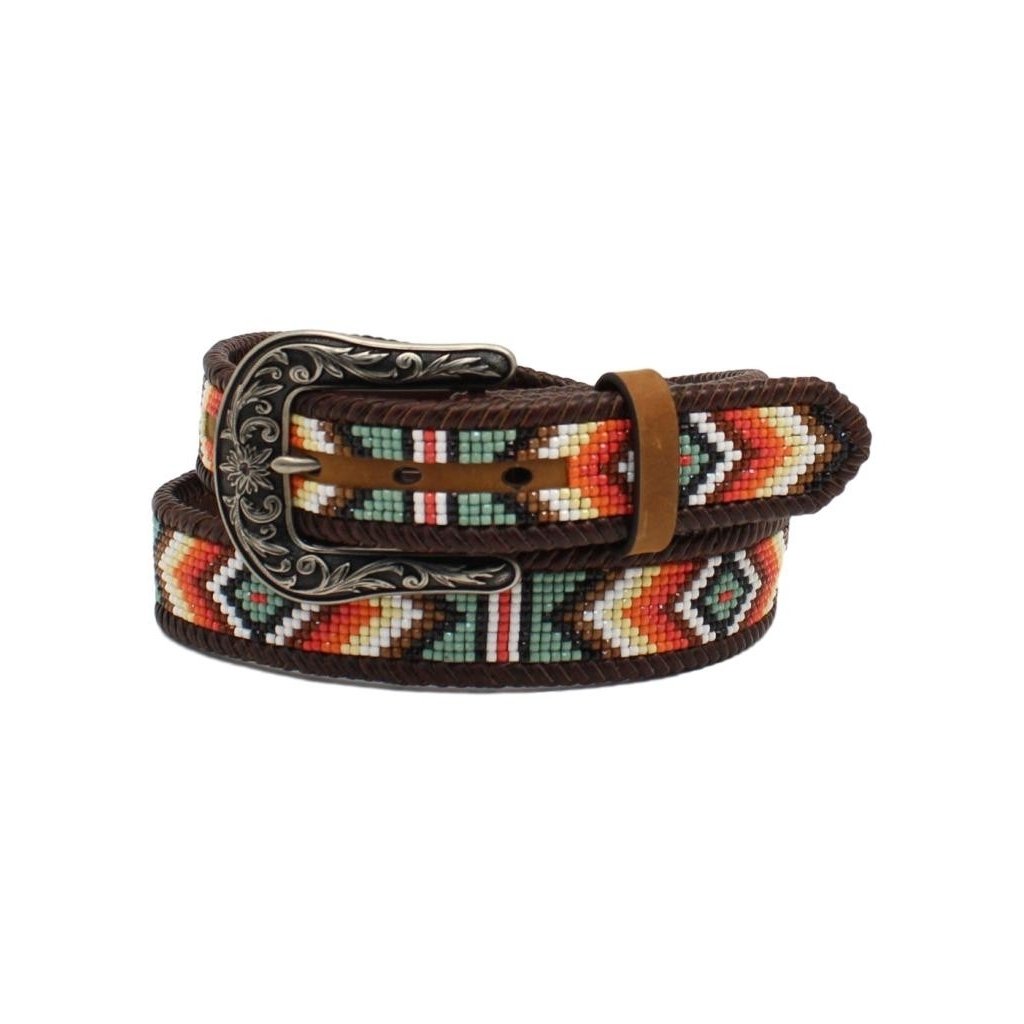 Nocona Western Belt Women Diamond Beaded Laced Southwestern N320002508 Image 1