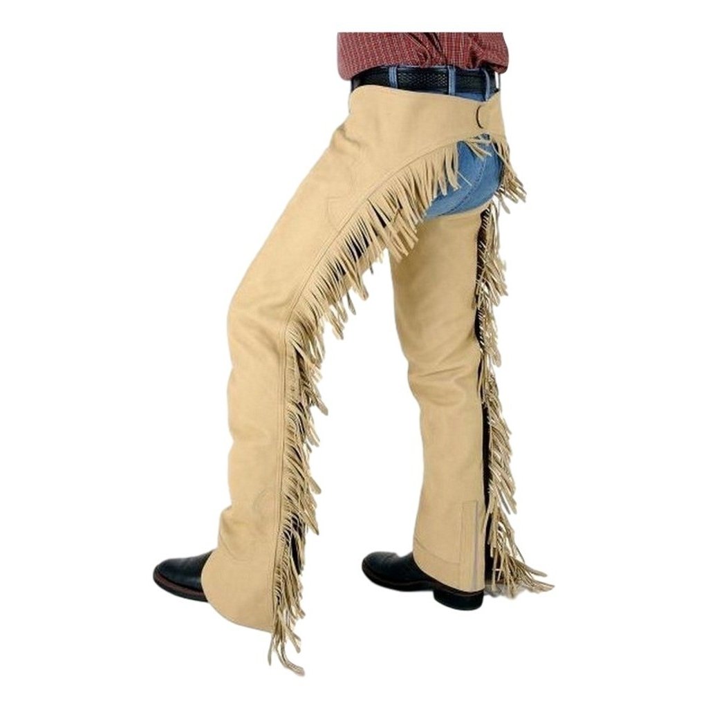 Tough 1 Western Chaps Adult Luxury Synthetic Adjustable Cowboy 63-325 Image 1