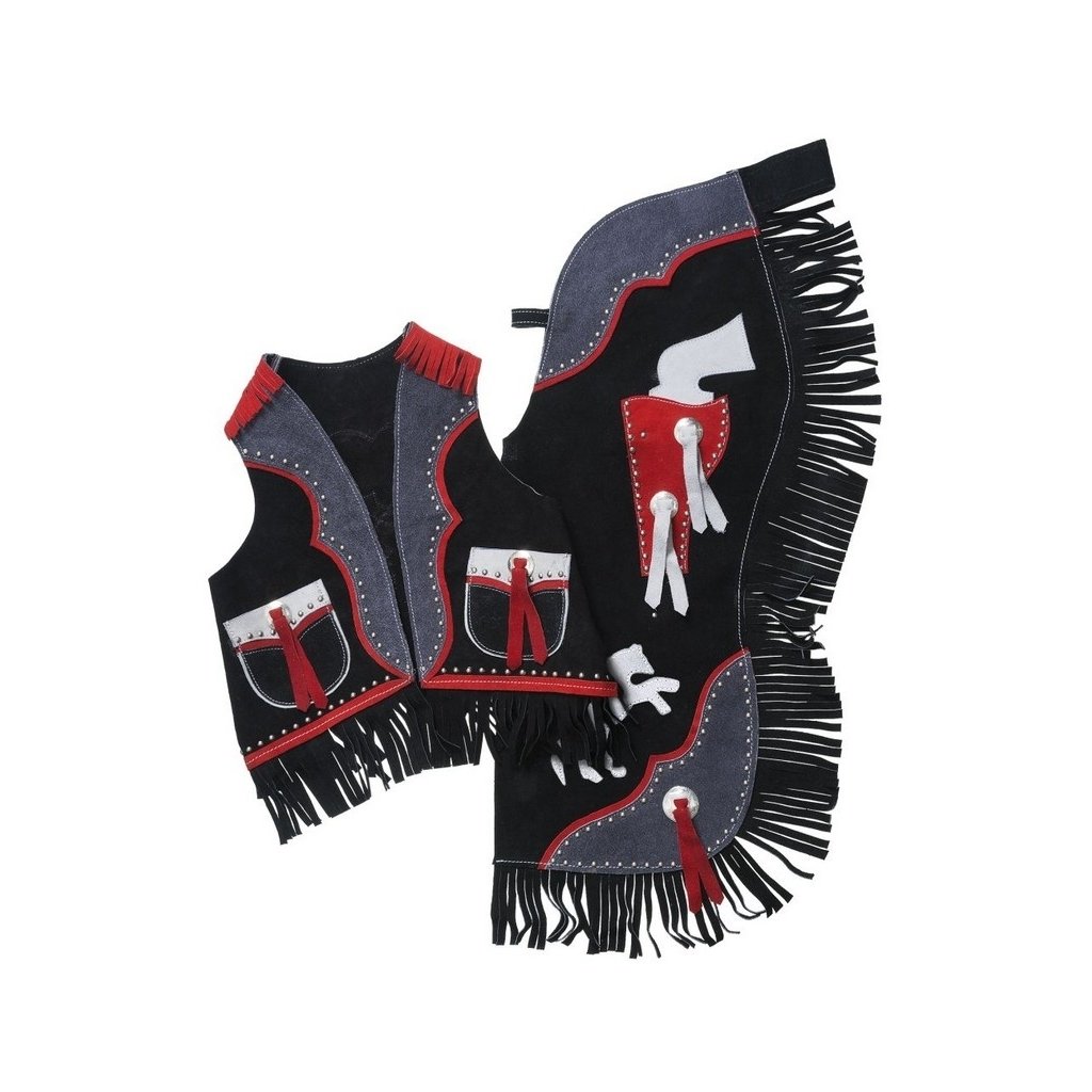 Tough 1 Western Chaps Kids Premium Vest Set with Design 63-2862 Image 1