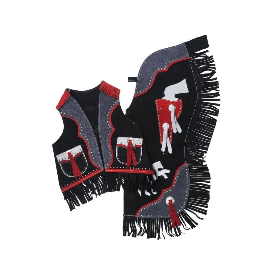 Tough 1 Western Chaps Kids Premium Vest Set with Design 63-2862 Image 1