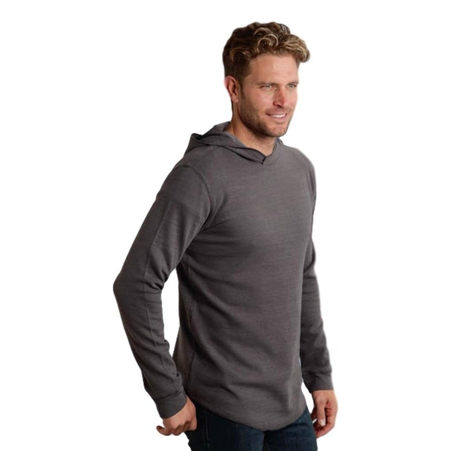 Roper Western Shirt Mens Long Sleeve Thermal Gray 03-078-0198-1331 GY Image 1