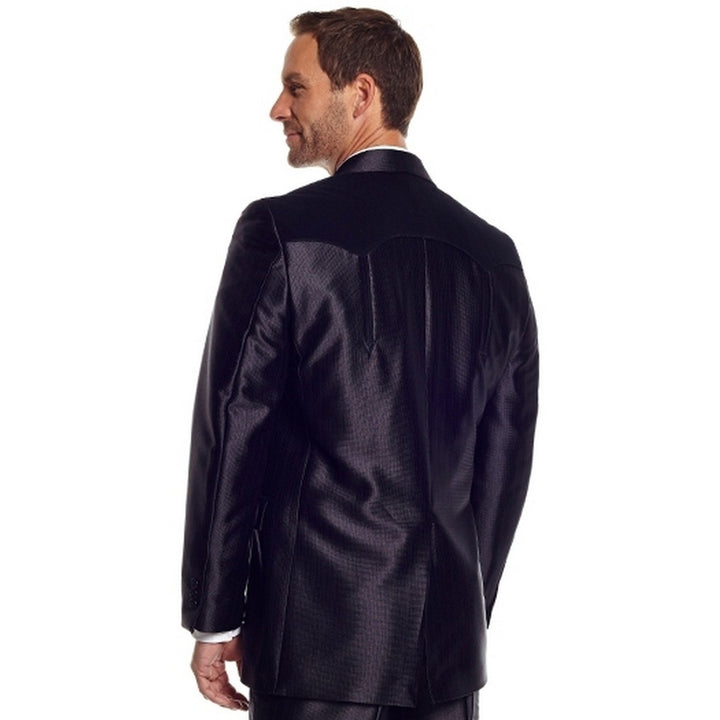 Circle S Western Sport Coat Mens Boise Pointed Yoke Black CC2991 Image 2