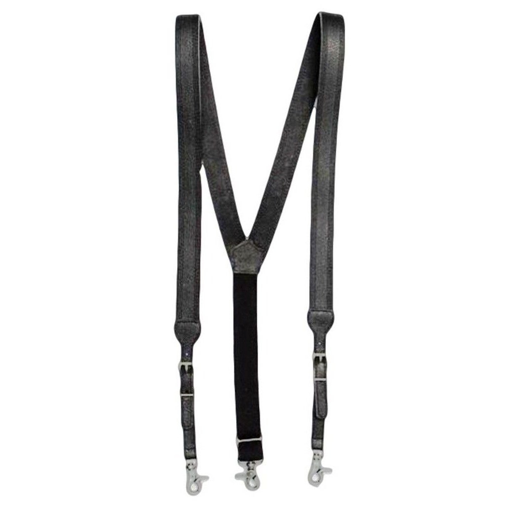 Nocona Western Suspenders Mens Galluse Embossed Weave Black N8512401 Image 1