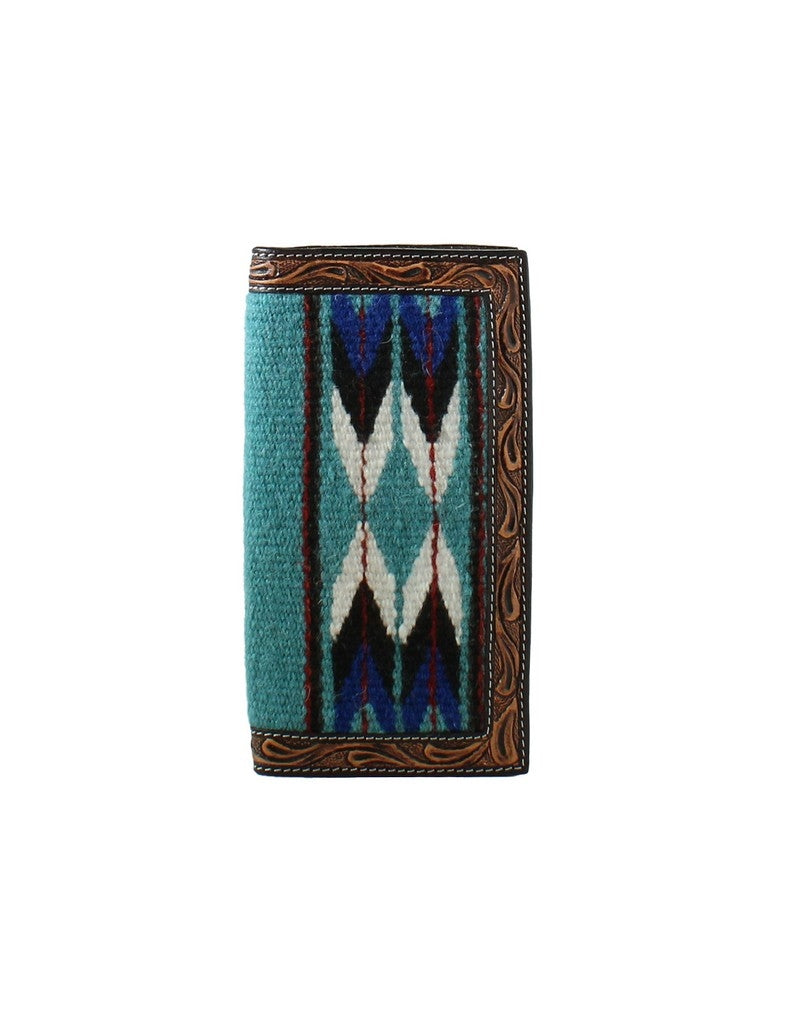 3D Western Wallet Mens Rodeo Rug Fabric Arrow Design Brown D250005002 Image 1