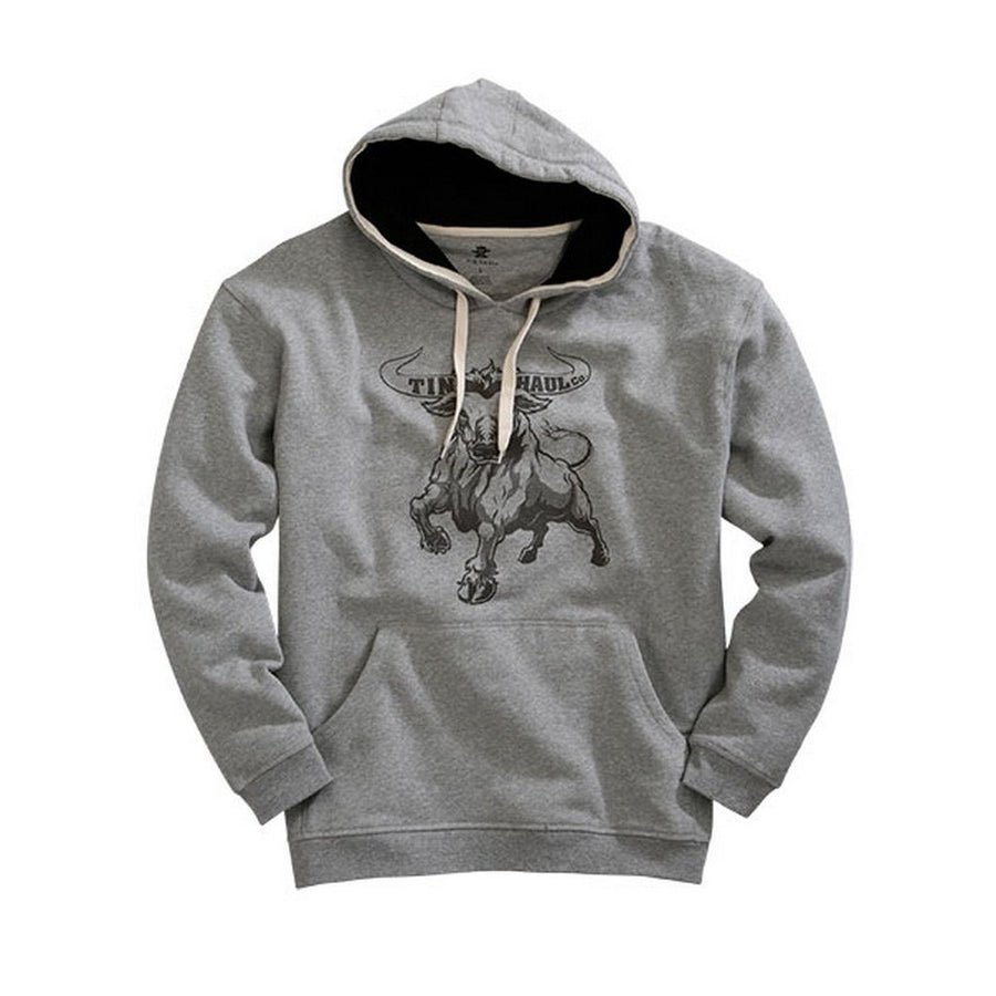 Tin Haul Western Sweatshirt Mens Bull Print Gray 10-097-0300-0912 GY Image 1