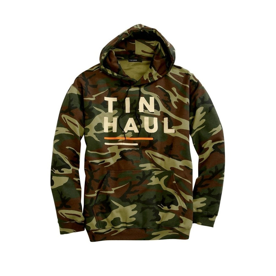 Tin Haul Western Sweatshirt Mens Fleece Hood Green 10-097-0300-0880 GR Image 1