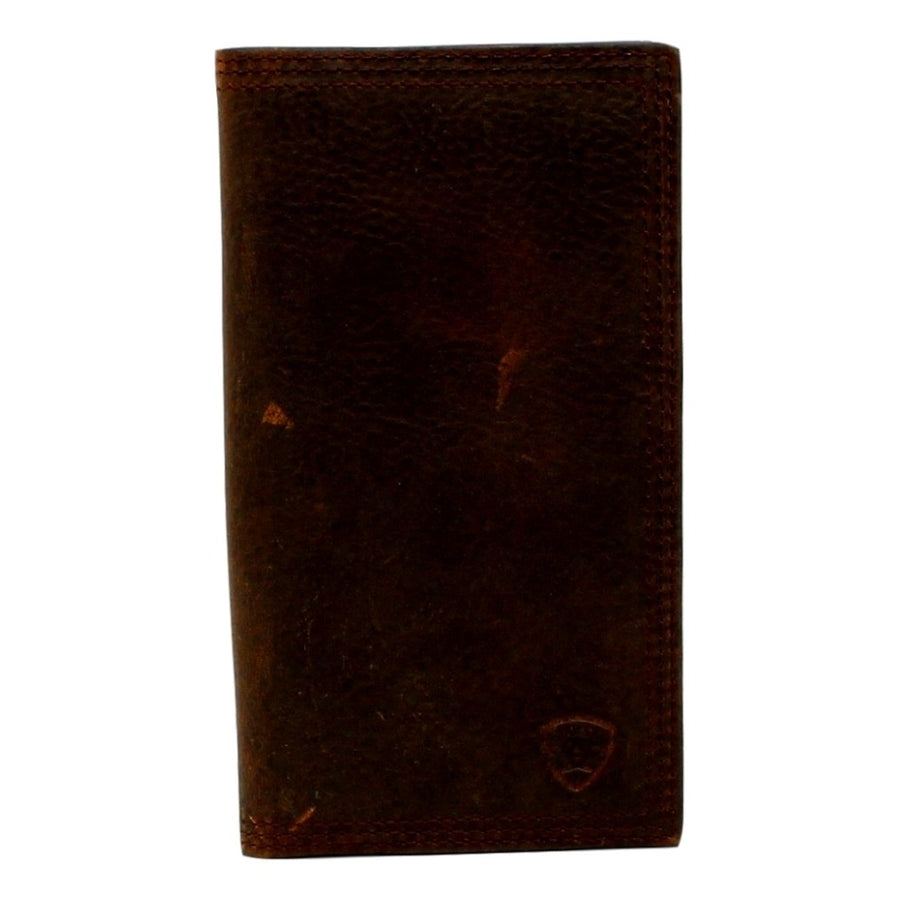 Ariat Western Wallet Mens Rodeo Logo Distressed Rowdy Brown A35290283 Image 1