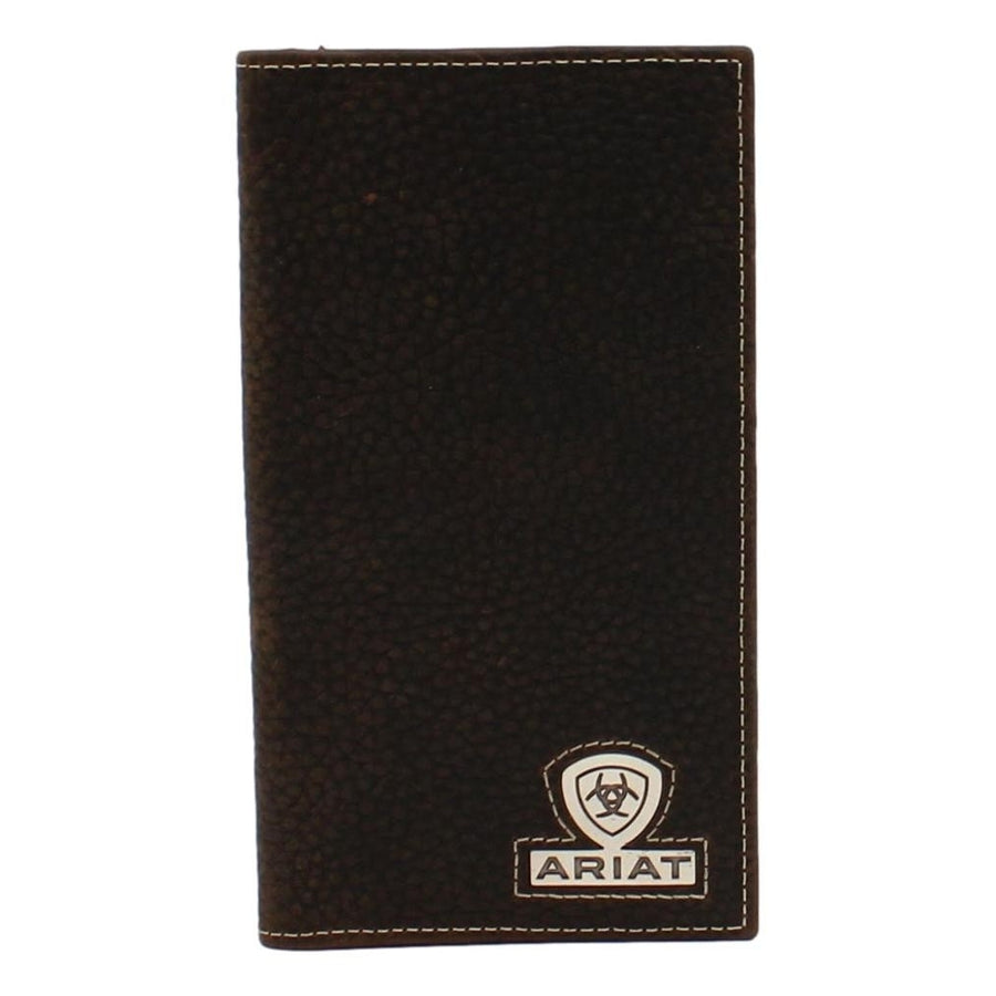 Ariat Western Wallet Mens Rodeo Concho Logo Brown Rowdy A35467282 Image 1