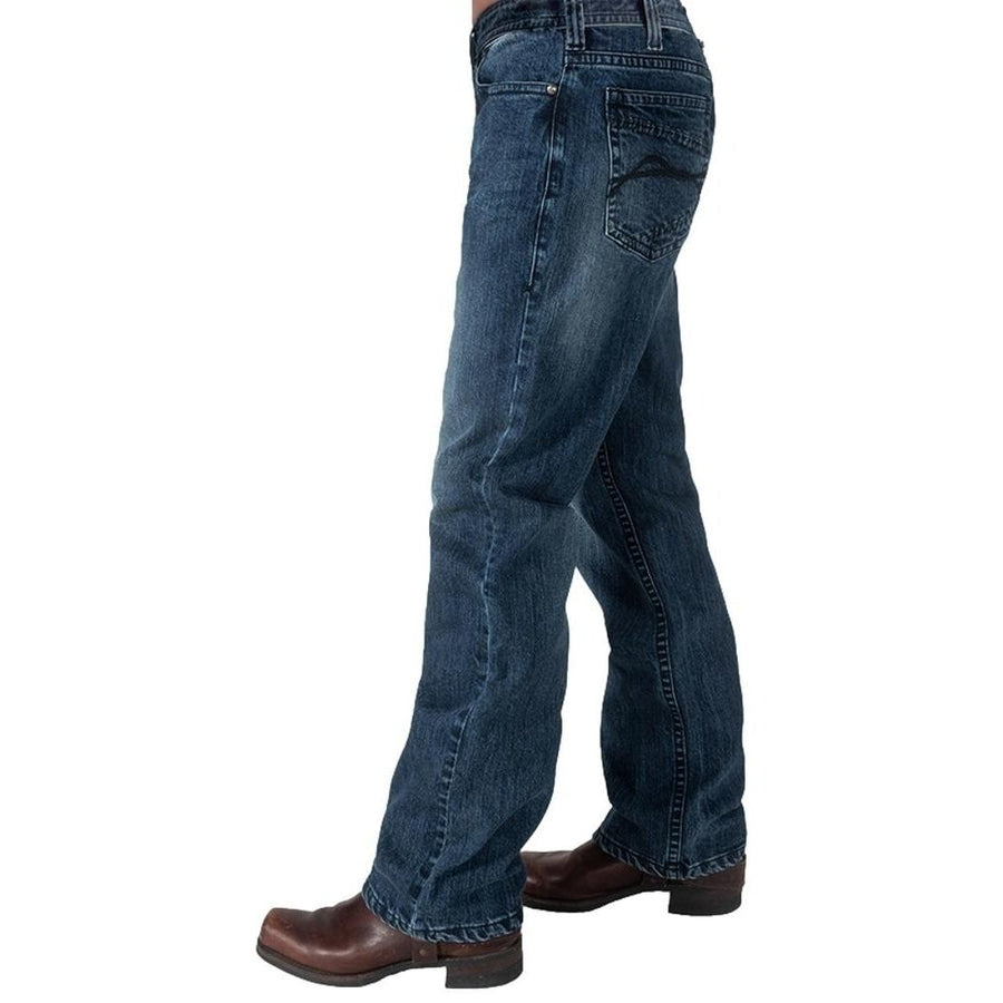 B. Tuff Western Jeans Mens Turbo II Bootcut Mid Rise Med MTURII Image 2