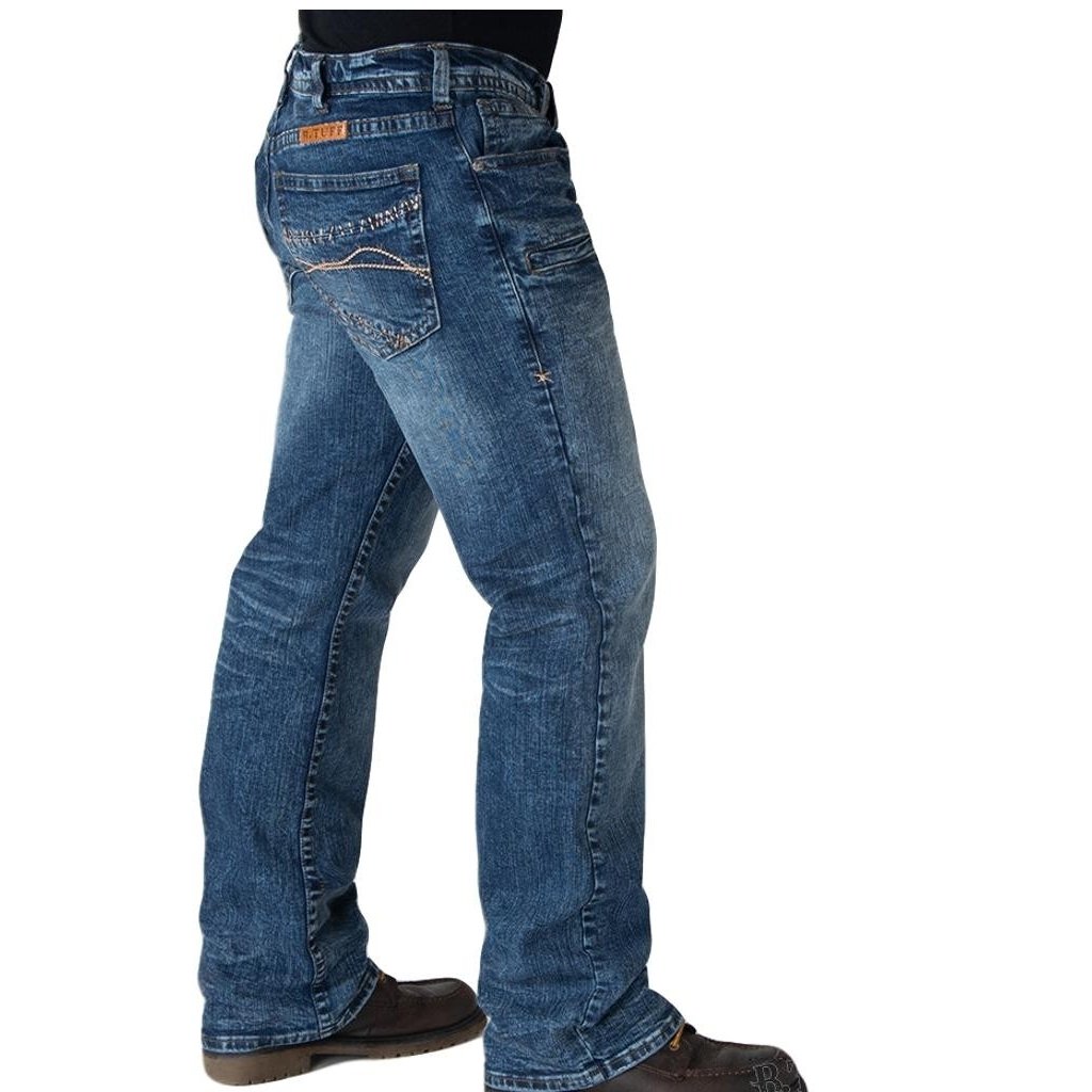 B. Tuff Western Jeans Mens B. Cruzn Bootcut Light Wash MBCRZN Image 2