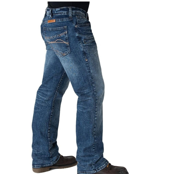 B. Tuff Western Jeans Mens B. Cruzn Bootcut Light Wash MBCRZN Image 2