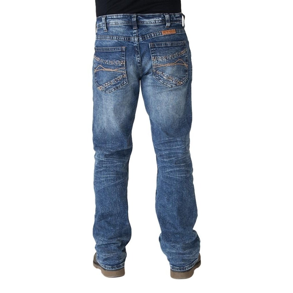 B. Tuff Western Jeans Mens B. Cruzn Bootcut Light Wash MBCRZN Image 3