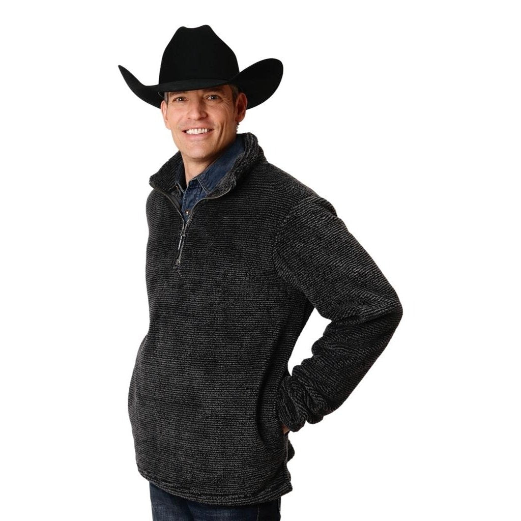 Roper Western Jacket Mens Solid Pullover Gray 03-097-0250-7122 GY Image 1