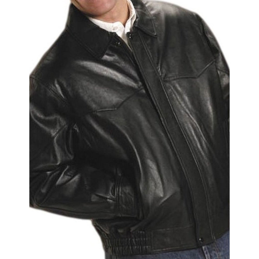 Roper Western Jacket Mens Nappa Bomber Zip Black 02-097-0524-0515 BL Image 1