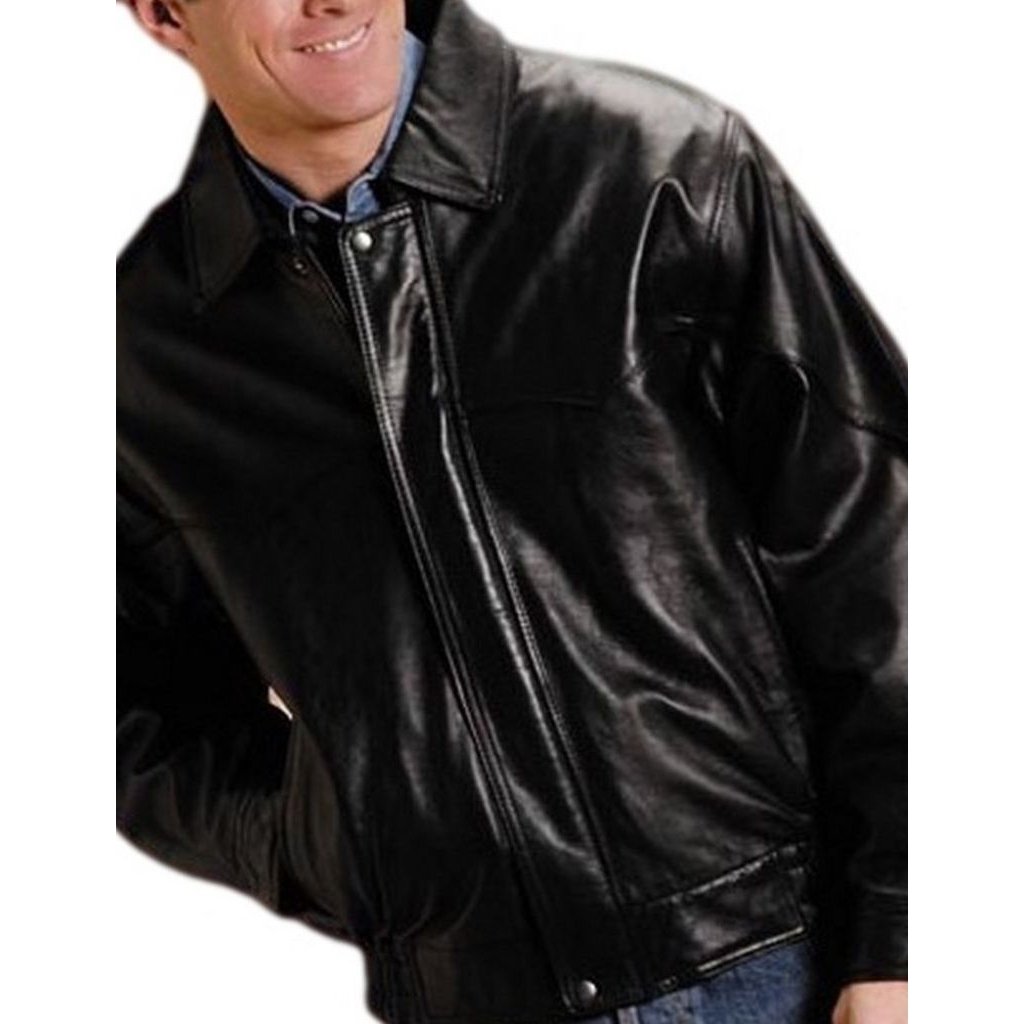 Roper Western Jacket Mens Nappa Bomber Zip Black 02-097-0524-0715 BL Image 1