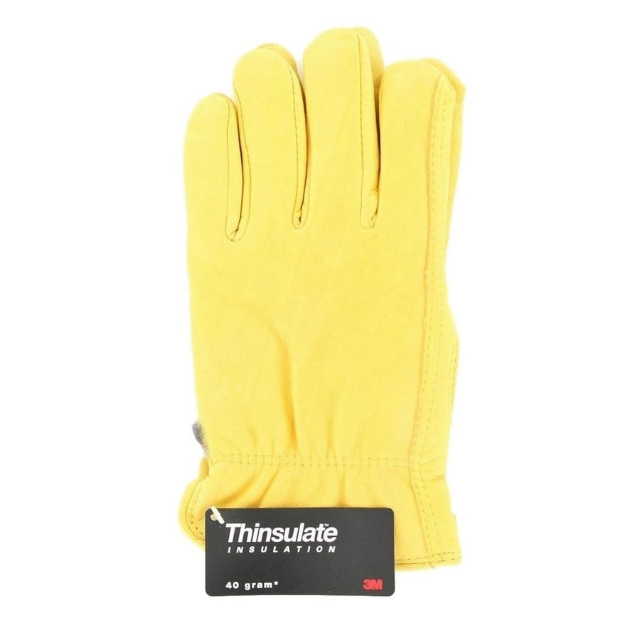 HD Xtreme Work Gloves Mens Deerskin Leather Insulated Tan H2111408 Image 1