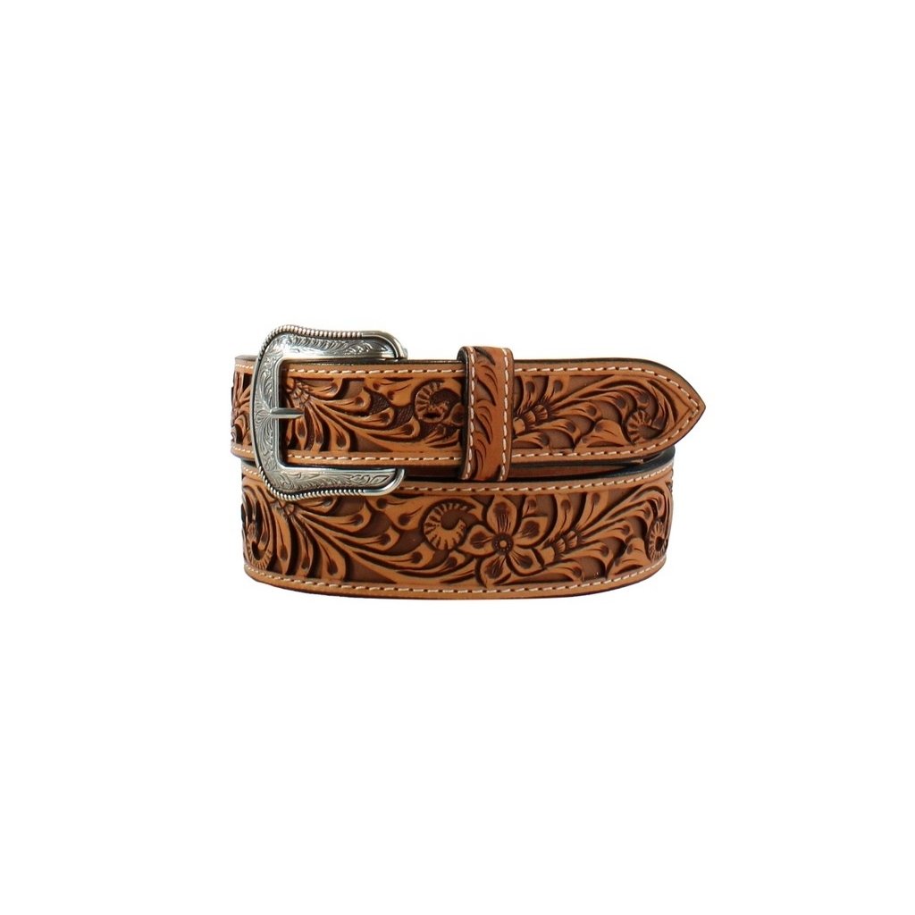 3D Western Belt Mens Floral Cutout Floral Filagree Shimmer D100015408 Image 1