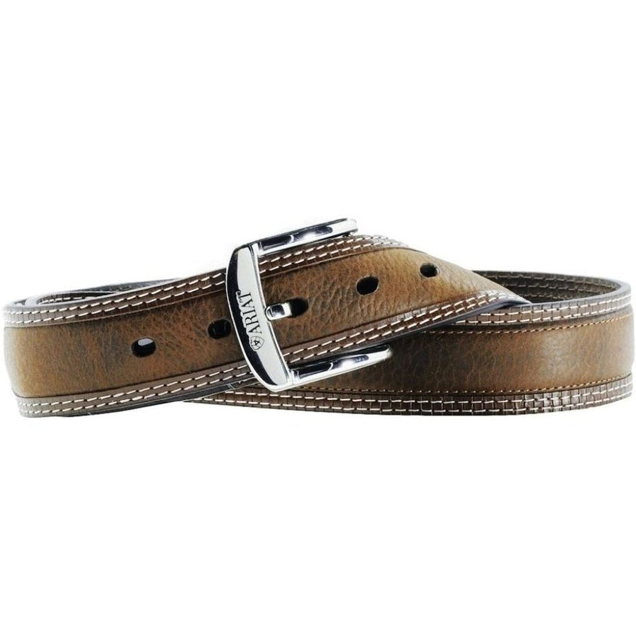 Ariat Western Belt Mens Leather Diesel Brown Oiled Rowdy A10004305 Image 1