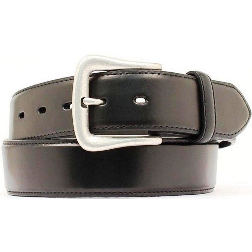 Nocona Western Belt Mens Leather Smooth Overlay Black N2450401 Image 1