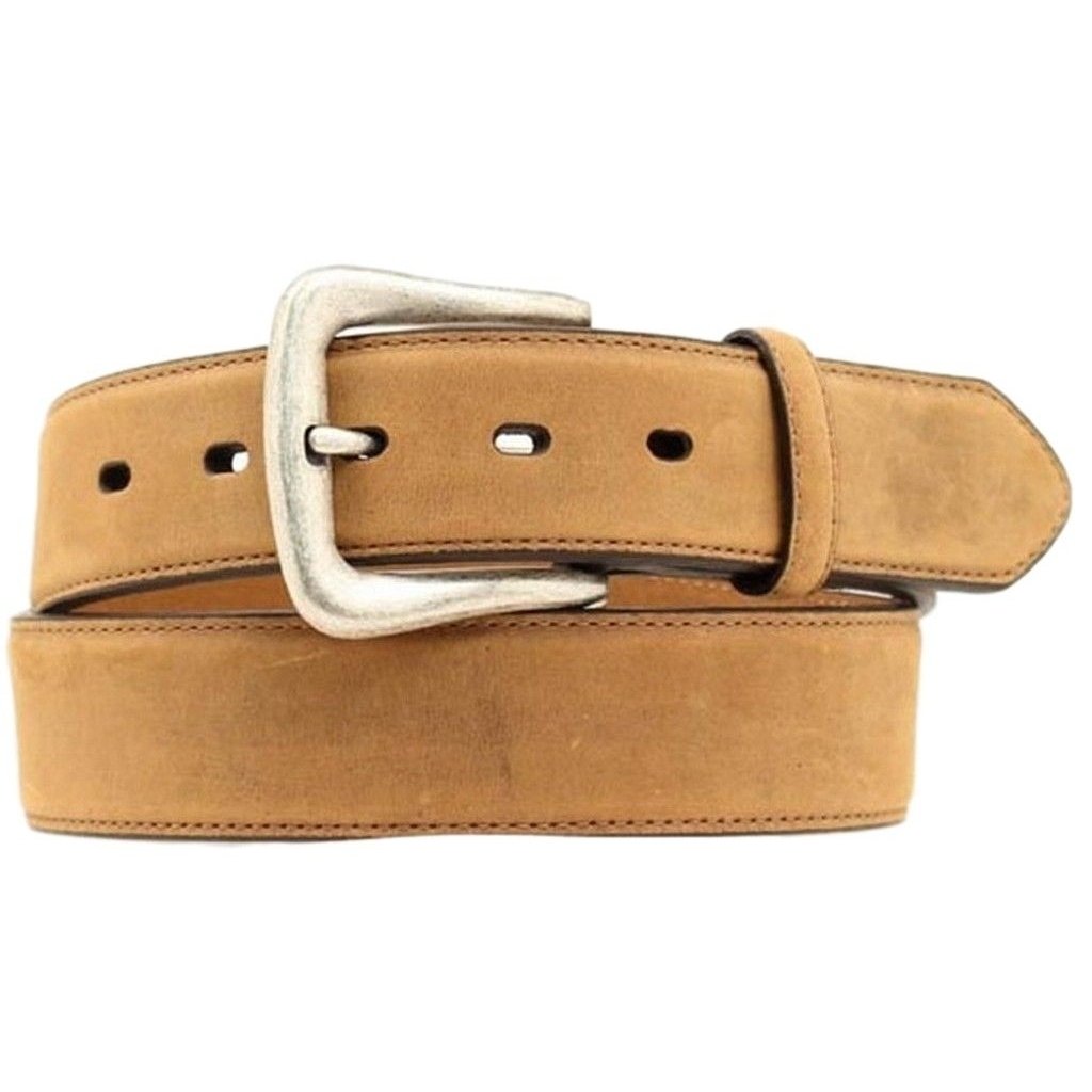 Nocona Western Belt Mens Smooth Leather Basic Stitch Tan N2450044 Image 1