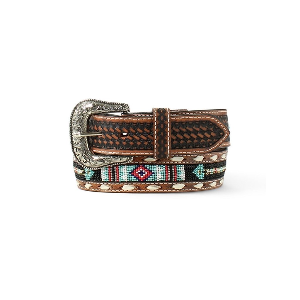 Ariat Western Belt Mens Arrow Southwest Beaded Inlay Conchos A1040708 Image 1