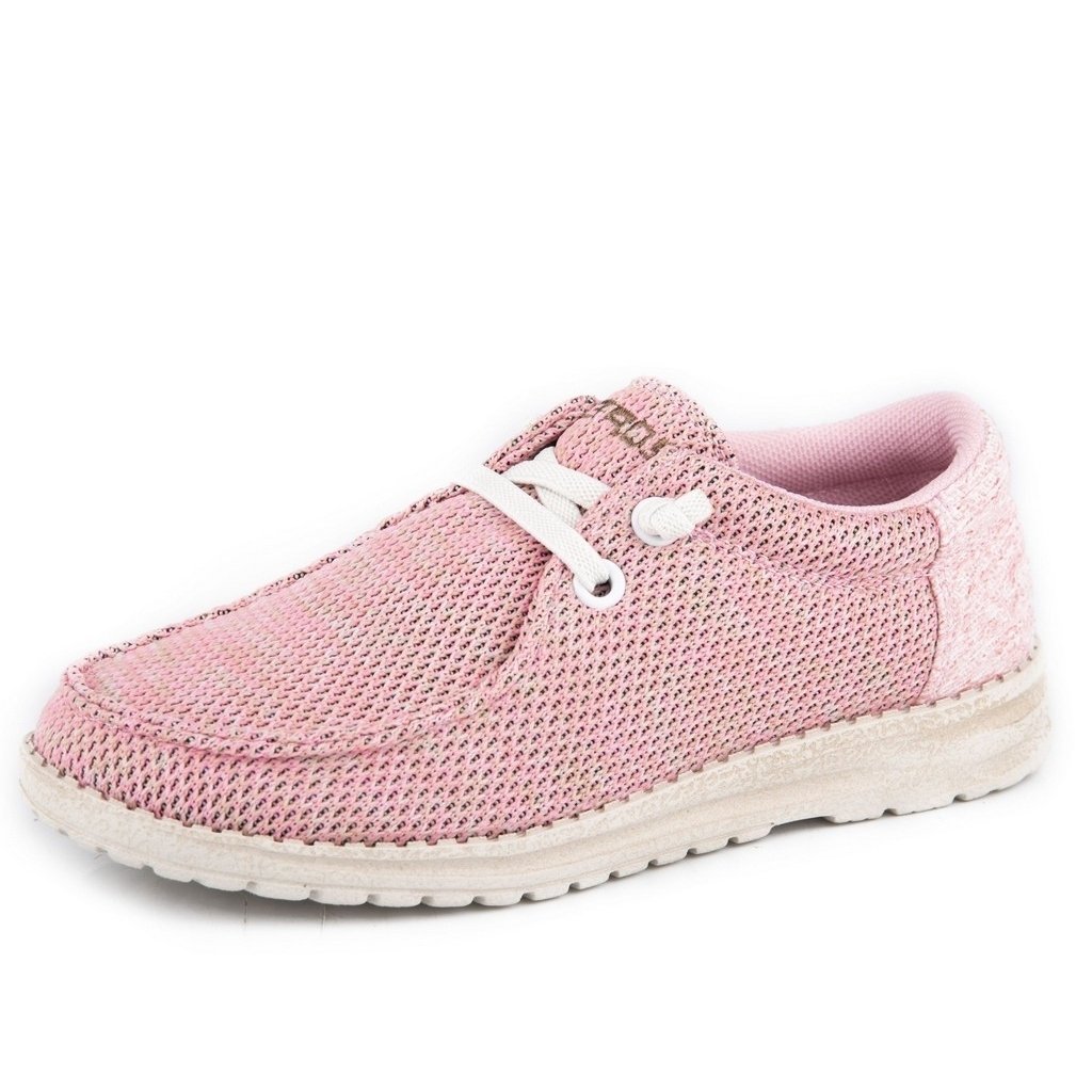 Roper Casual Shoes Girls Hang Loose Fabric Pink 09-018-1793-3321 PI Image 1