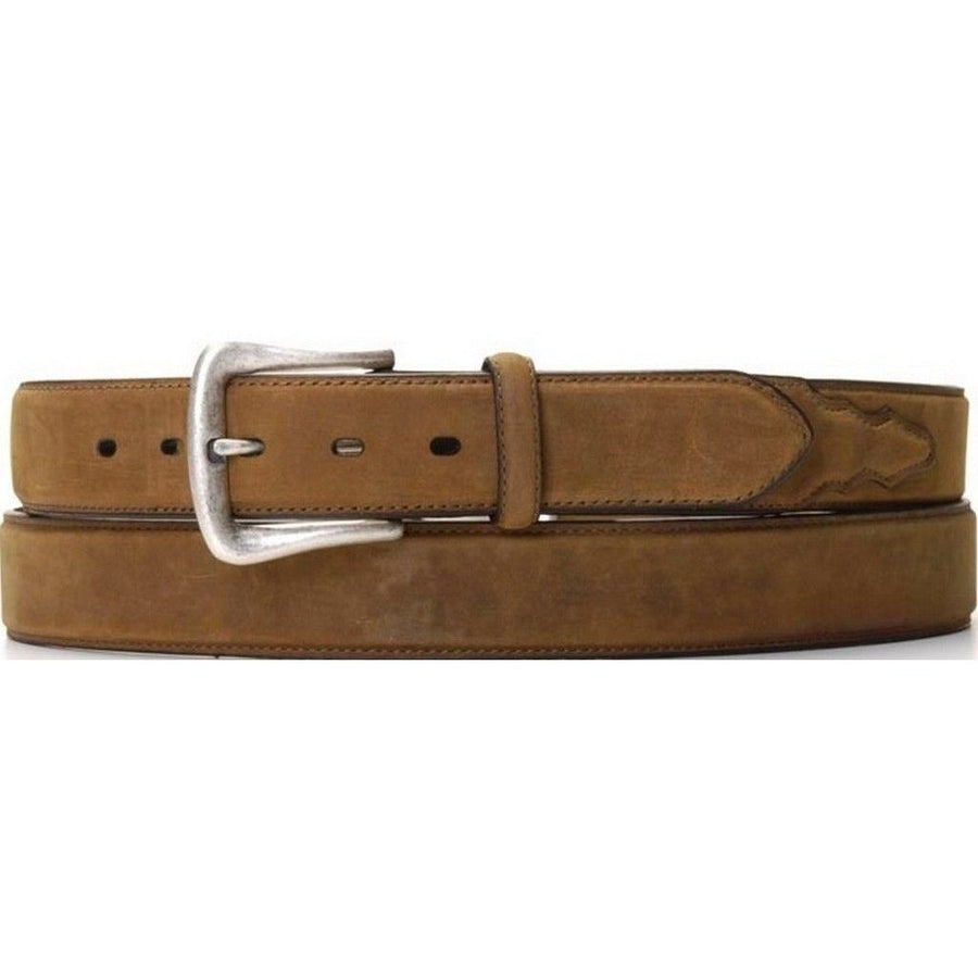 Nocona Western Belt Mens Leather Smooth Overlay Coffee N2450444 Image 1